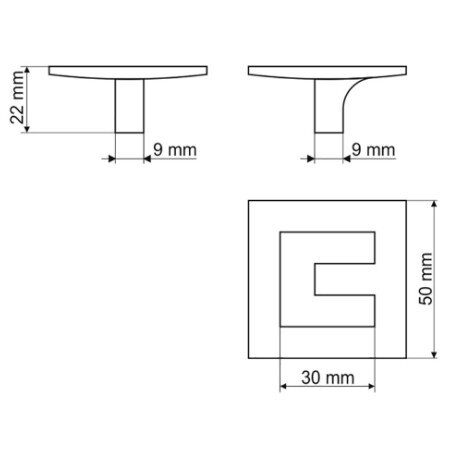 Ручка-кнопка Gamet GS16-G0004